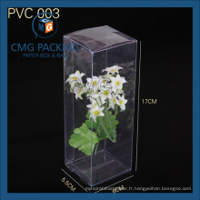 Boîte d&#39;emballage en PVC rectangulaire en PVC (CMG-PVC-008)